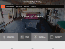 Tablet Screenshot of linemancollegehousing.com